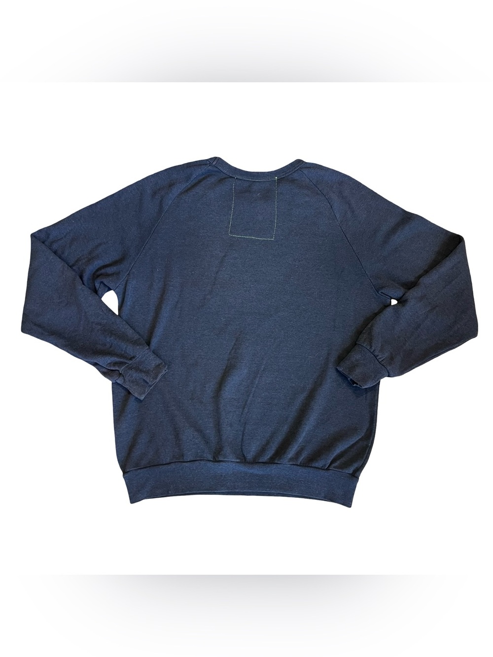 Aviator Nation Sz M Navy Blue Logo Stitch Sweatshirt Relaxed Crewneck - Picture 10 of 14